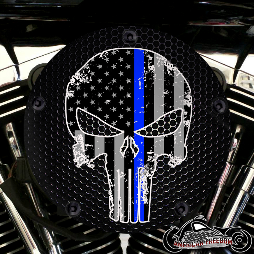 Harley Davidson High Flow Air Cleaner Cover - TBL Flag Punisher